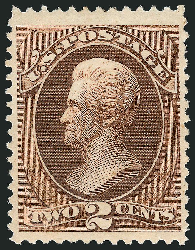 2c Red Brown (146).> Original gum, deep rich color, fresh and Very Fine, an unusually tall stamp, with 2004 P.F. certificate
