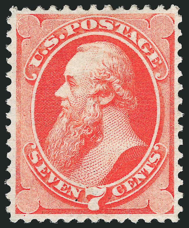 7c Vermilion (149).> Original gum, radiant color on fresh paper, beautifully balanced margins, Extremely Fine, with 1990 and 2004 P.F. certificates