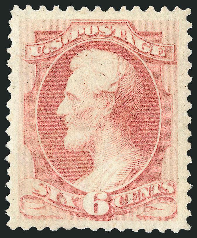 6c Dull Pink (159).> Original gum, lightly hinged, bright color, perfectly centered, Extremely Fine Gem, with 2003 P.F. certificate