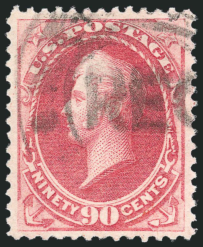 90c Carmine (191).> Wide balanced margins, bright color on fresh paper, registry oval cancel, Extremely Fine, a pretty stamp, with 1983 P.F. certificate