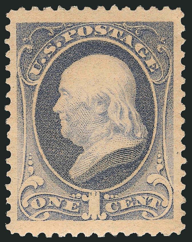 1c Gray Blue (206).> Mint N.H., extra wide margins and choice centering, bright and fresh, Extremely Fine, ex Whitman, with 1993 P.F. certificate