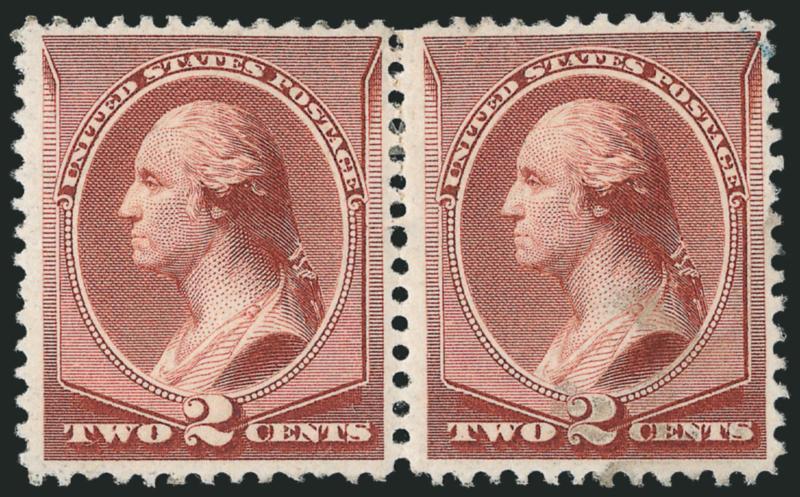 2c Pale Red Brown, Special Printing (211B).> Four singles and horizontal pair, disturbed original gum, gum soaks or thin spots, most Fine appearance, two with HFC (Colman) handstamp guarantee