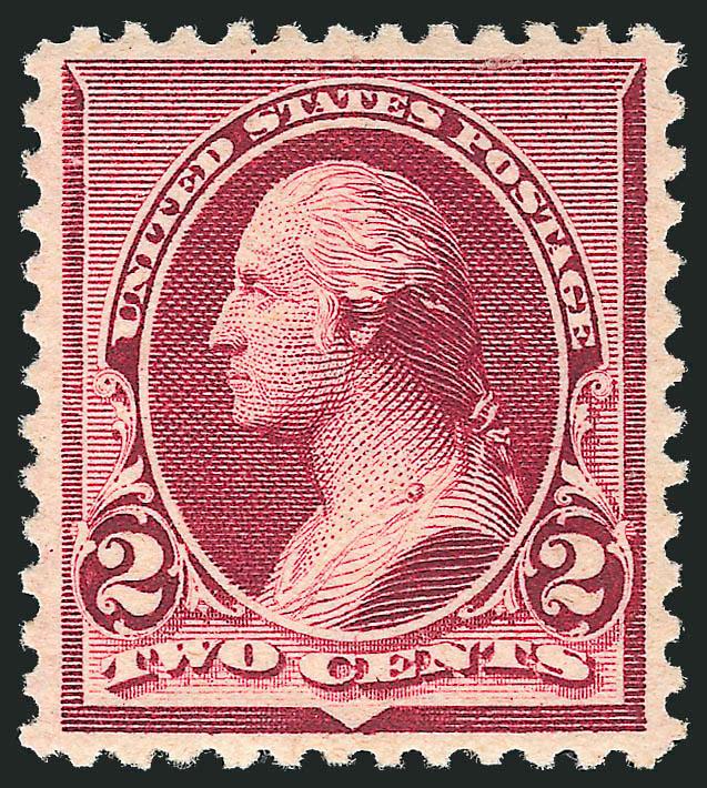 2c Lake (219D).> Mint N.H., rich color, Extremely Fine, with 1990 P.F. certificate
