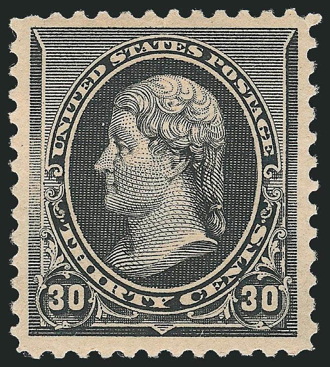 30c Black (228).> Original gum, lightly hinged, wide margins, Extremely Fine, with 2003 P.F. certificate