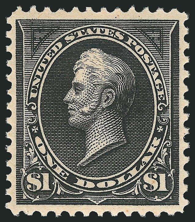 $1.00 Black (261).> Original gum, lightly hinged, detailed impression and well-proportioned margins, Very Fine and choice, a pretty stamp, with 1991 P.F. certificate for pair