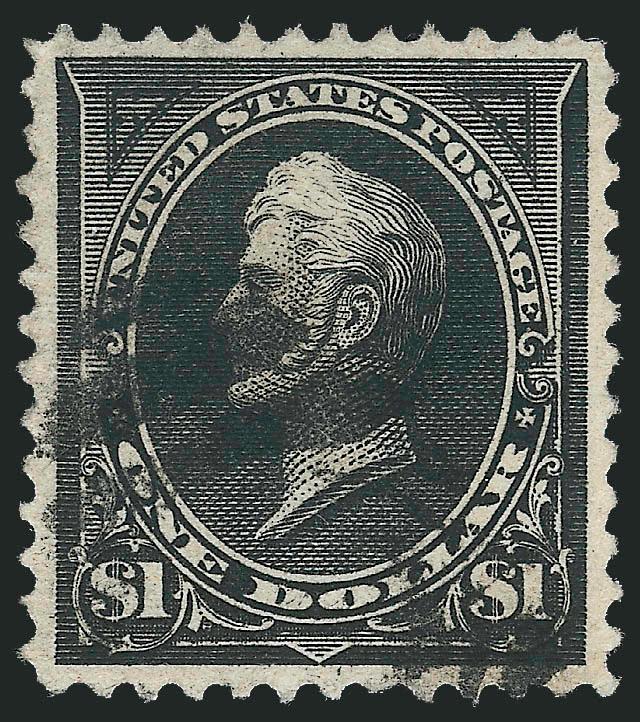 $1.00 Black (261).> Handsomely centered, oval numeral grid cancel, Extremely Fine, with 2010 P.S.E. certificate (XF 90 SMQ $1,000.00)