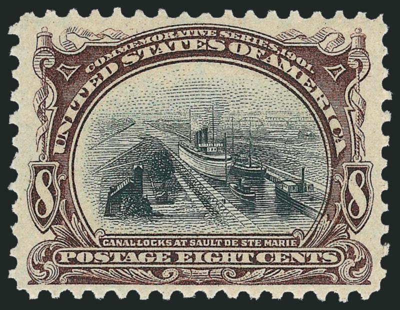 8c Pan-American (298).> Mint N.H., rich colors, well-proportioned margins, single perf without gum, Extremely Fine, a pretty stamp, with 1992 P.F. certificate