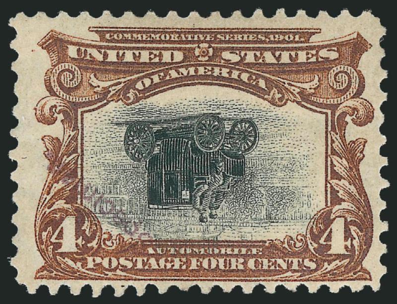 4c Pan-American, Center Inverted, Specimen Overprint (296a-S).> Original gum, rich colors and fine impressions, clear strike of the overprint at bottom left<><>^VERY FINE AND CHOICE EXAMPLE OF THE 4-CENT
PAN-AMERICAN INVERT WITH SPECIMEN OVERPRINT.