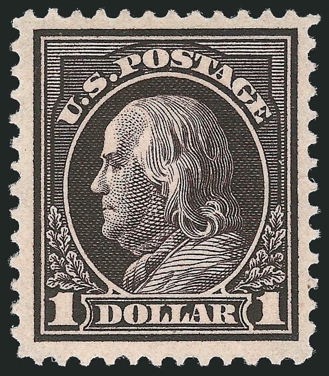 $1.00 Violet Brown (423).> Sharp proof-like impression, wide margins, Very Fine and choice, with 2001 P.F. certificate