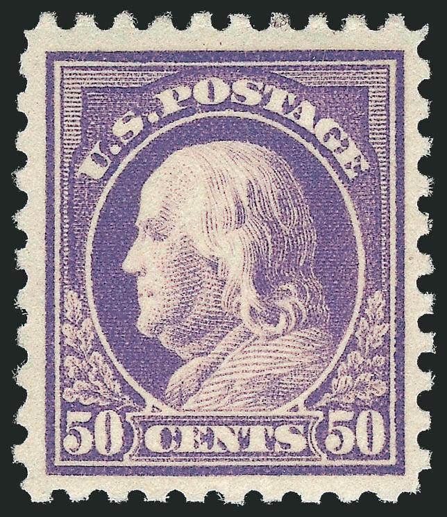 50c Violet (440).> Tiny h.r., deep rich color, wide margins, Very Fine, with 2001 P.S.E. certificate