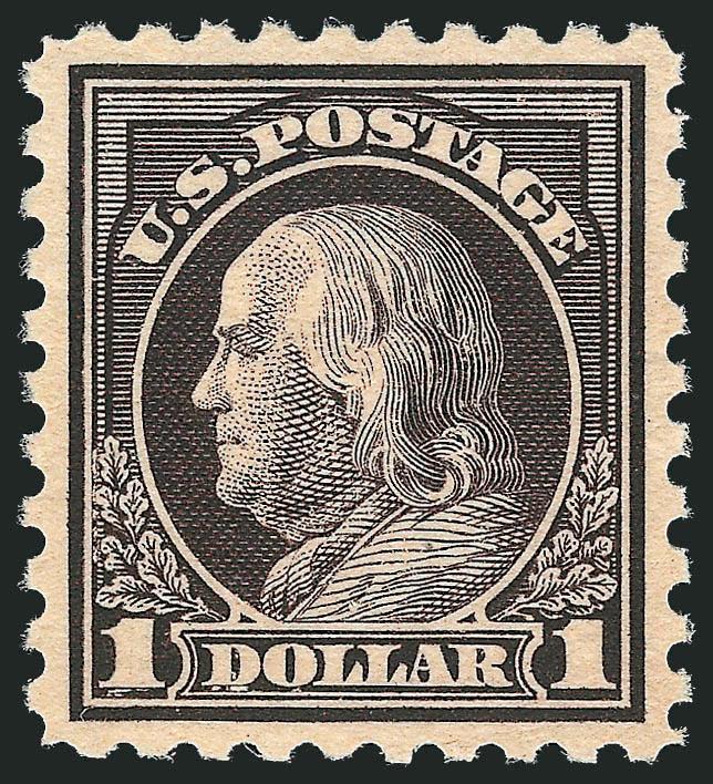 $1.00 Violet Black (478).> Single tiny hinge mark, deep rich color and detailed impression, precise centering, Extremely Fine, with 2003 P.F. certificate