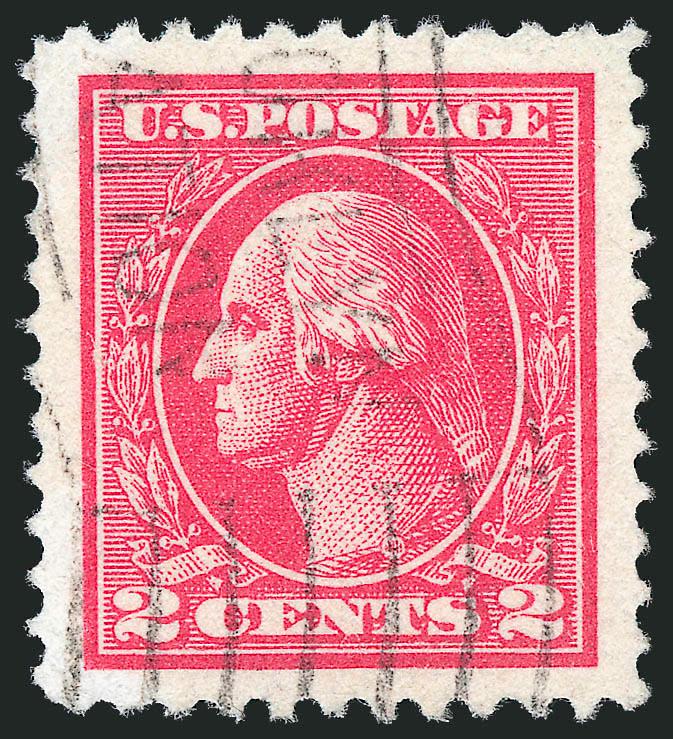 2c Carmine, Ty. Va (528).> Jumbo margins, bright color, light wavy-line machine cancel, Extremely Fine Gem, with 2010 P.S.E. certificate (Superb 98 Jumbo SMQ $260.00 as 98, unpriced in the higher grade)