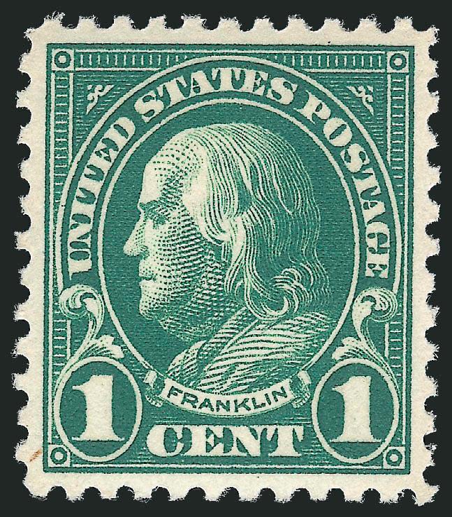 1c Deep Green (552).> Mint N.H., perfect centering and deep color, Extremely Fine Gem, with 2007 P.S.E. certificate (Superb 98 SMQ $250.00)