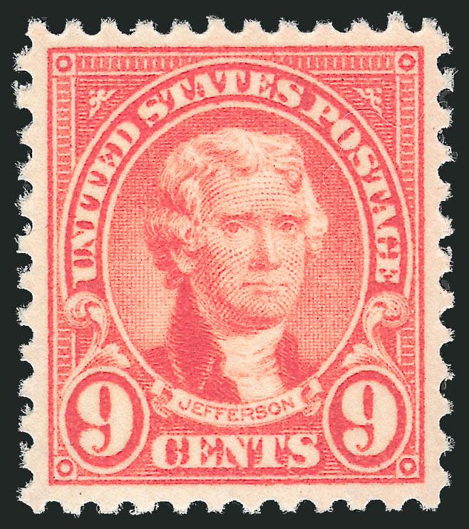 9c Rose (561).> Mint N.H., brilliant color on fresh paper, beautifully centered, Extremely Fine Gem, with 2010 P.S.E. certificate (Superb 98 SMQ $510.00), only two have graded higher to date