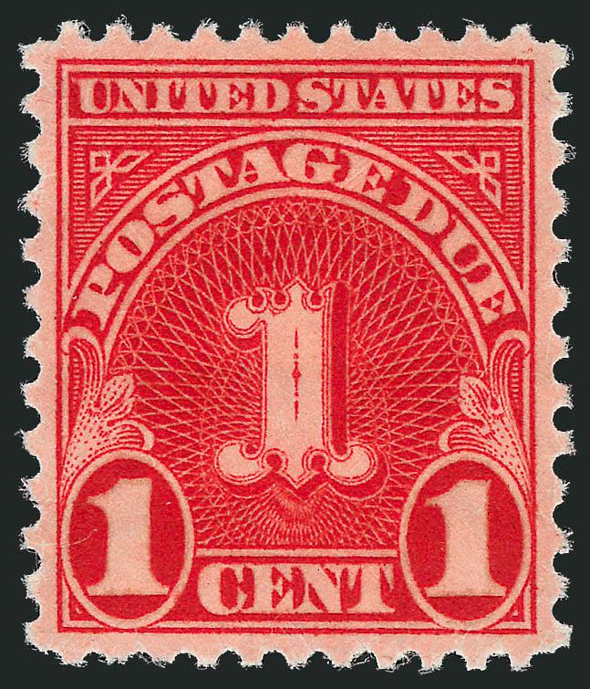 1c Scarlet, Wet Printing (J80b).> Mint N.H., mathematically perfect centering, Extremely Fine Gem, unsurpassable quality, with 2010 P.S.E. certificate (Gem 100 unpriced in SMQ), only one other J80b has
achieved this grade