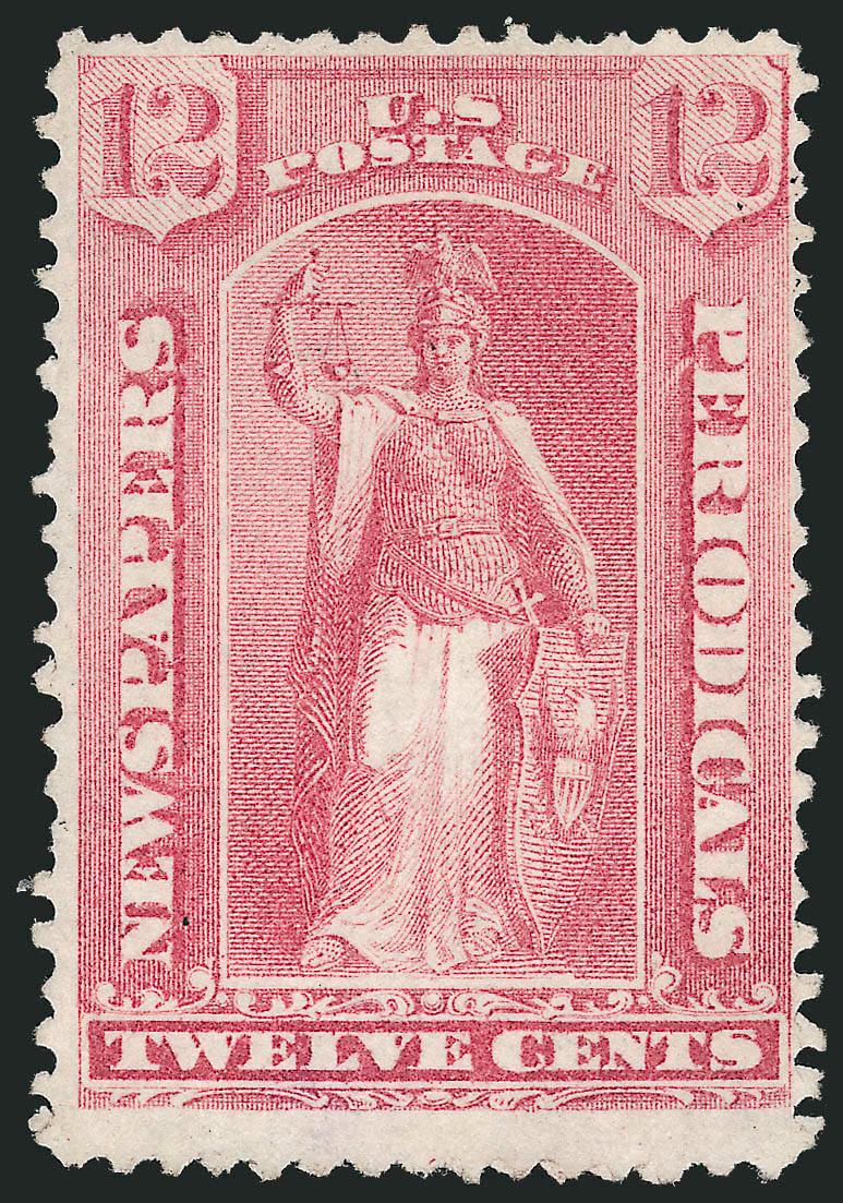 12c Pale Rose, 1875 Special Printing (PR40).> Without gum as issued, typical irregular perfs with a couple slightly nibbed as is often the case, Fine, with 2002 P.F. certificate