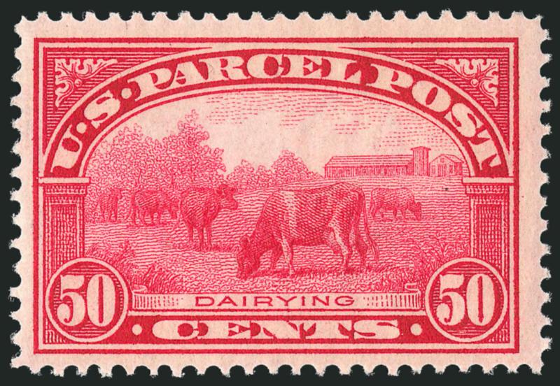 50c Parcel Post (Q10).> Mint N.H., brilliant color and detailed impression on bright paper, Very Fine