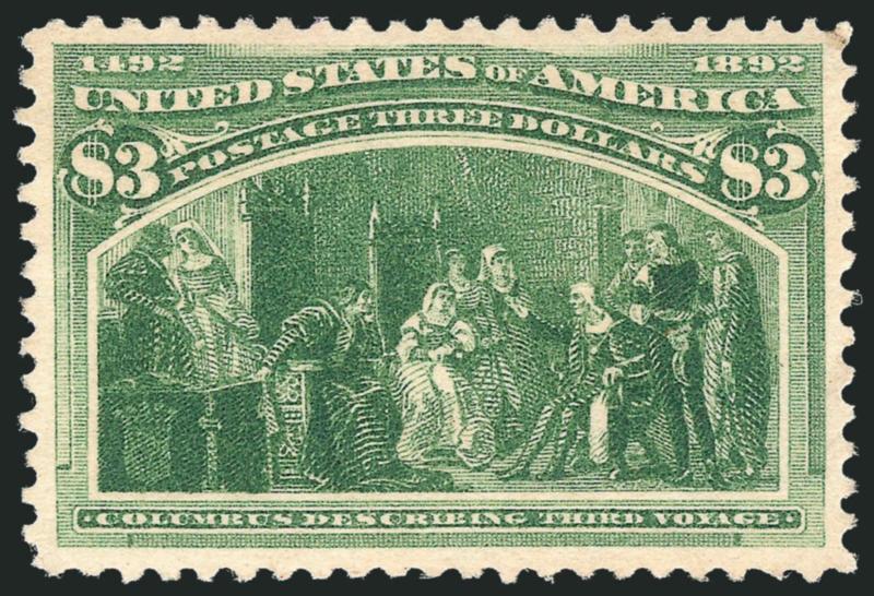 $1.00-$5.00 Columbian (241-243, 245).> Unused (no gum or regummed), faults or reperfed, Fine-Very Fine appearance