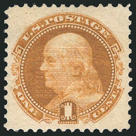 1c Buff (112).> Original gum, lightly hinged, bright shade, well-defined grill, Very Fine and choice, a pretty stamp, with 1999 P.F. certificate