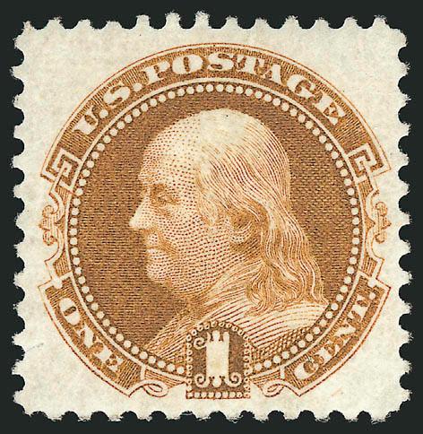 1c Buff, Re-Issue (123).> Original gum, lightly hinged, rich color, well-proportioned margins, Extremely Fine, with 1994 P.F. certificate