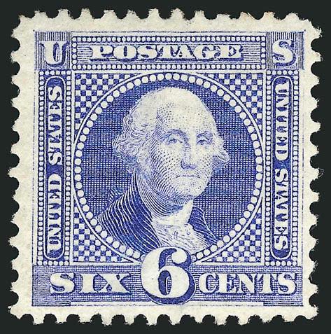 6c Blue, Re-Issue (126).> Original gum, brilliant color on bright paper<><>^VERY FINE AND CHOICE ORIGINAL-GUM EXAMPLE OF THE 6-CENT 1869 PICTORIAL RE-ISSUE.^<><>With 1992 P.F. certificate