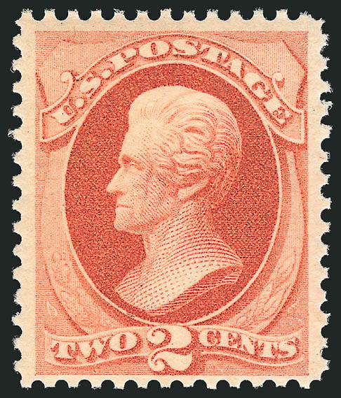 2c Vermilion (183).> Mint N.H., intense shade and impression, fresh and Very Fine, with 2003 P.F. certificate for block