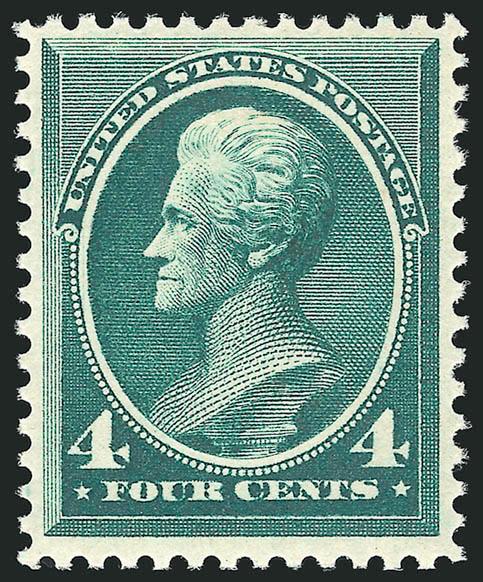 4c Blue Green (211).> Mint N.H., intense color and impression, Very Fine, with 2000 P.F. certificate