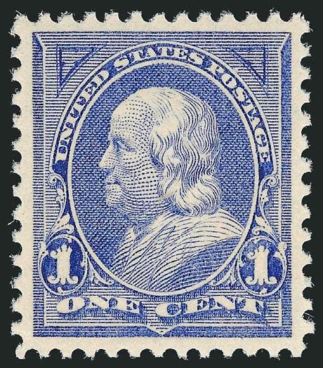 1c Ultramarine (246).> Mint N.H., brilliant color on bright paper, perfectly centered, long and full perforations, Extremely Fine Gem, with 2003 P.F. certificate