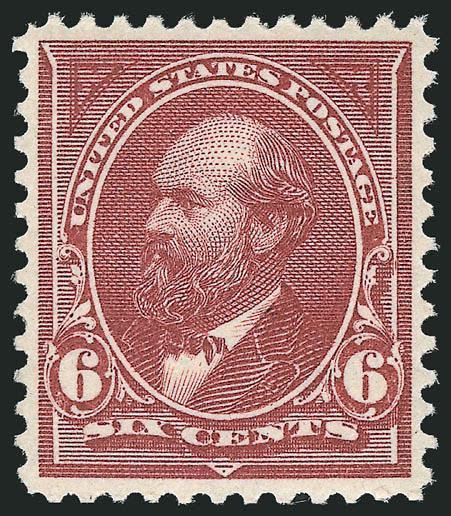 6c Dull Brown (271).> Mint N.H., proof-like impression on bright paper, beautifully centered, Extremely Fine, with 2000 P.F. and 2005 P.S.E. certificates (XF 90 SMQ $1,400.00)