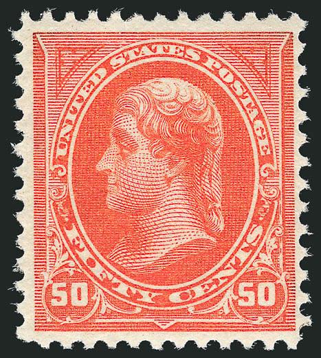 50c Orange (275).> Mint N.H., vivid color on bright paper, crisp impression, Very Fine and choice, a pretty stamp, with 2003 P.F. certificate