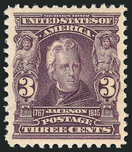 3c Bright Violet (302).> Mint N.H., intense shade on bright paper, gorgeous centering, Extremely Fine, with 2003 P.S.E. and 2004 P.F. certificates