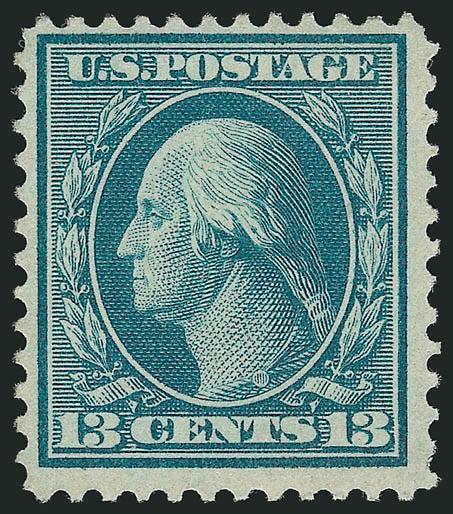 13c Bluish Green, Bluish (365).> Rich color on nicely blued paper, crisp impression, Fine, with 1989 P.F. certificate