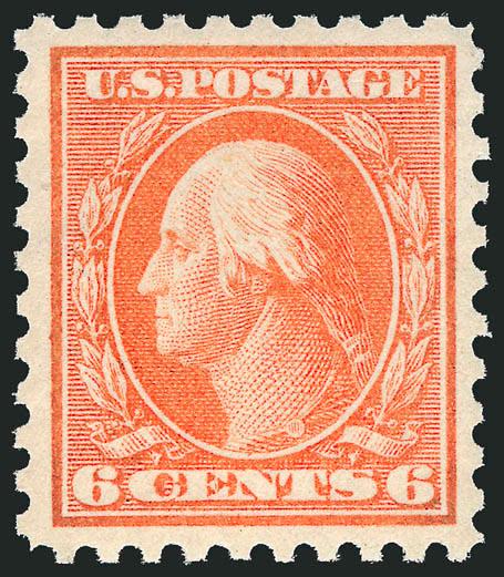 6c Red Orange (429).> Vibrant color, crisp impression, well-balanced margins, fresh and Extremely Fine, a pretty stamp, with 2000 P.F. certificate