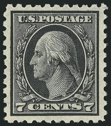 7c Black (469).> Mint N.H. (barest trace of fingerprint on gum), intense shade and impression, well-proportioned margins, Extremely Fine, with 1996 P.F. certificate