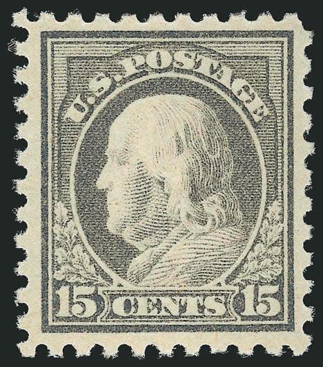 15c Gray (475).> Mint N.H., radiant color on crisp paper, wide margins, Very Fine and choice, with 2002 P.F. certificate