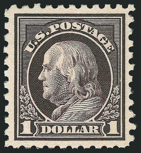 $1.00 Violet Black (478).> Lightly hinged, deep rich color and proof-like impression, Very Fine and choice, with copy of 1981 P.F. certificate