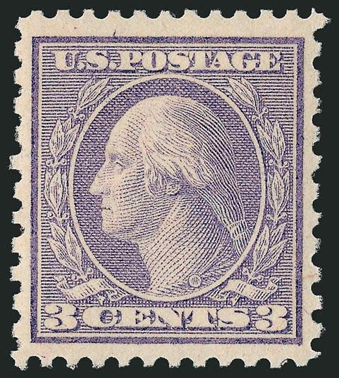 3c Violet, Ty. II (541).> Mint N.H., vivid color on bright paper, well-proportioned margins, fresh and Extremely Fine, with 2004 P.F. certificate