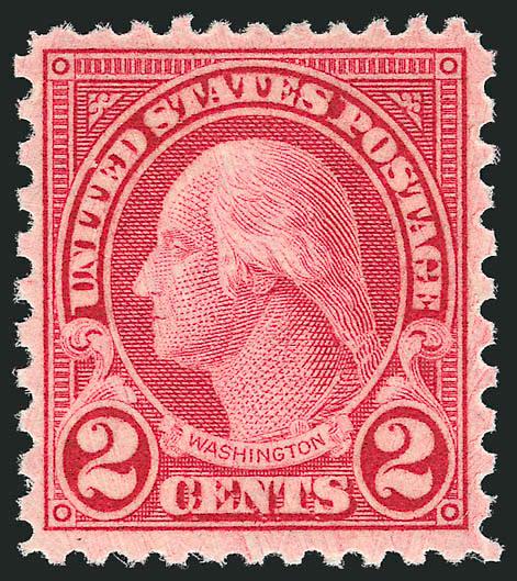 2c Carmine, Rotary (579).> Mint N.H., radiant color, wide margins, fresh and Extremely Fine, a pretty stamp of great visual appeal, with 2002 P.S.E. certificate