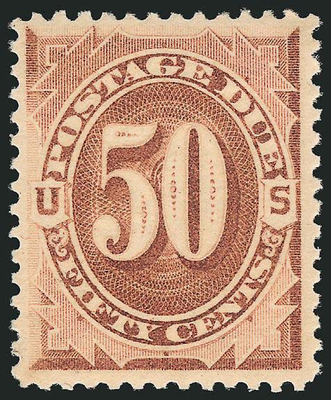 50c Brown (J7).> Original gum, lightly hinged, bright shade on crisp paper, Very Fine and choice, with 2002 P.F. certificate