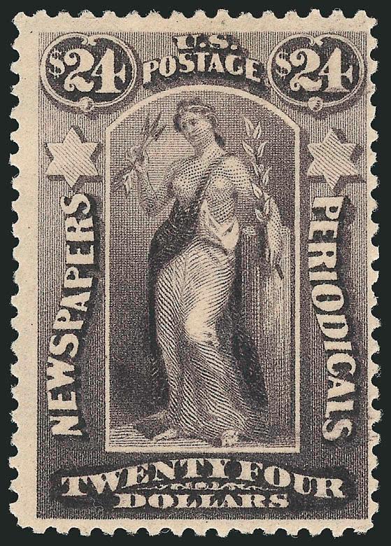 $24.00 Dark Violet, 1879 Issue (PR76).> Original gum, h.r., deep shade, fresh and Fine, purple backstamp, with 2002 P.S.E. certificate