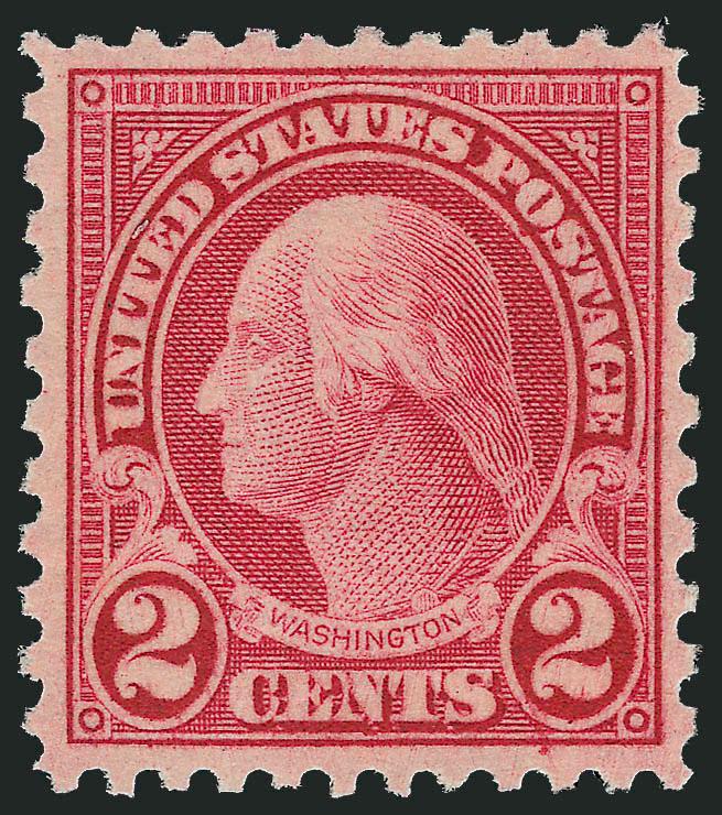 2c Carmine, Rotary (579).> Mint N.H., exceptionally well-centered, fresh color, Very Fine and choice for this difficult stamp, with 2005 P.S.E. certificate