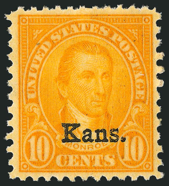 1c-10c Kans., Nebr. Overprints (658-679).> Deep rich colors, fresh and Fine-Very Fine set