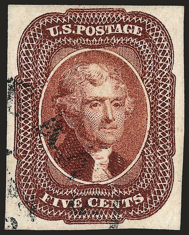 5c Red Brown (12).> Large margins to full, bright shade, face-free cancel, Very Fine and choice, a pretty stamp, ex Mayer