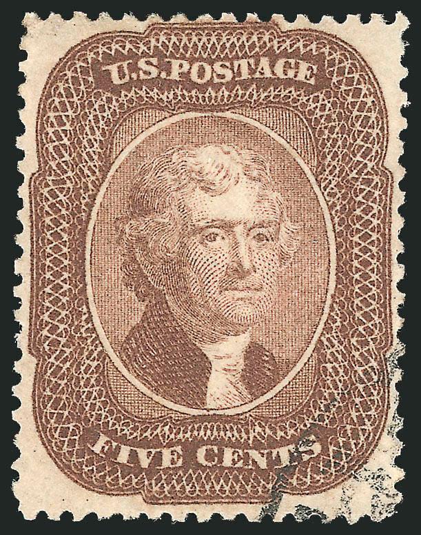 5c Brown (29).> Bright shade and crisp impression, face-free cancel, Very Fine and choice, a pretty stamp, with 1984 P.F. certificate