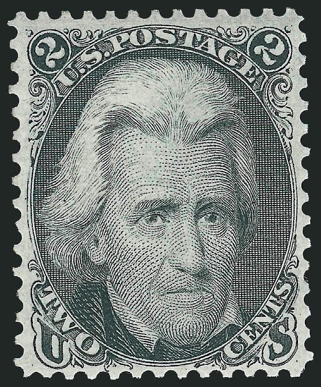 2c Black (73).> Original gum, barest trace of hinging, detailed impression, Very Fine and choice, a pretty stamp, with 1993 and 2003 P.F. certificates