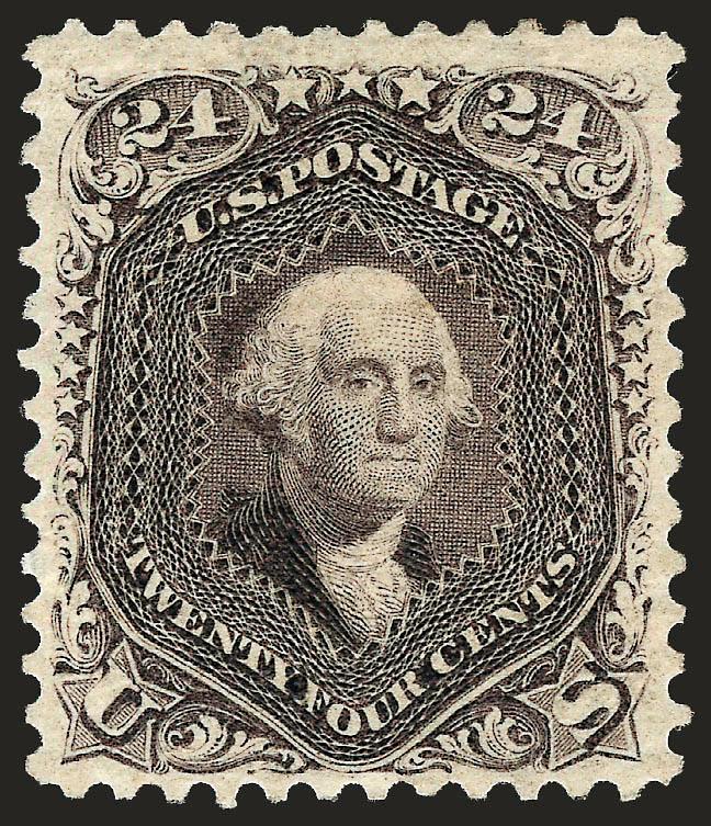 24c Deep Violet, Re-Issue (109).> Slightly disturbed original gum, detailed impression, wide margins<><>^VERY FINE ORIGINAL-GUM EXAMPLE OF THE 24-CENT 1861 RE-ISSUE.^<><>Only 346 sold. With 1985 P.F.
certificate