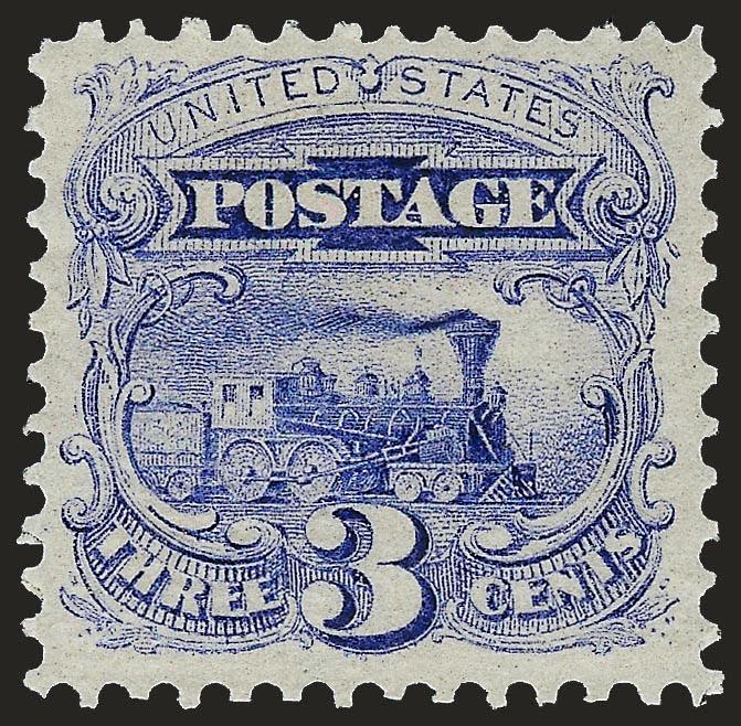 3c Ultramarine (114).> Original gum, lightly hinged, bright shade, fresh and Very Fine, with 2002 P.F. certificate