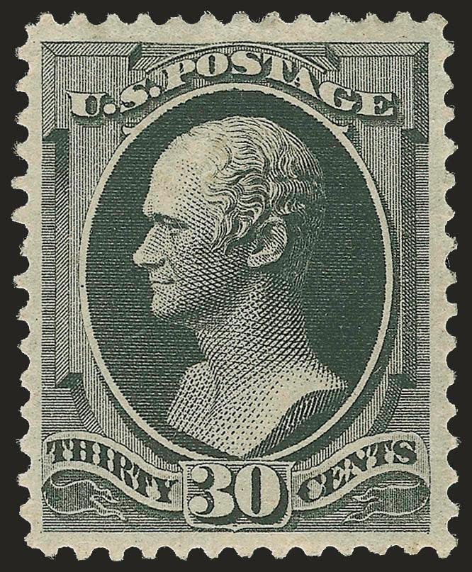 30c Full Black (190).> Original gum, lightly hinged, sharp proof-like impression, almost perfectly centered, Extremely Fine, with 2004 P.F. certificate