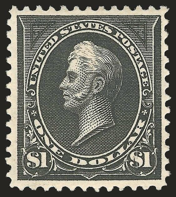 $1.00 Black, Ty. II (276A).> Original gum, intense shade on bright paper, fresh and Very Fine, with 2000 P.F. certificate