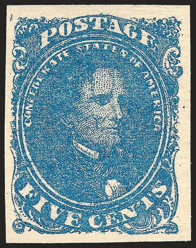 5c Blue, Stone 2 (4).> Original gum, lightly hinged (if at all), large margins, bright shade, Extremely Fine, outstanding quality